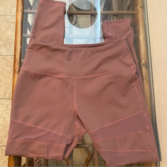 Buff Bunny Pink Anastasia Mauvelous Mesh Panal Side HiRise Activewear Leggings M - Picture 5 of 16